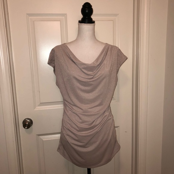 NWOT The Limited Pale Lavender Sparkle Top Sz L - Picture 2 of 8